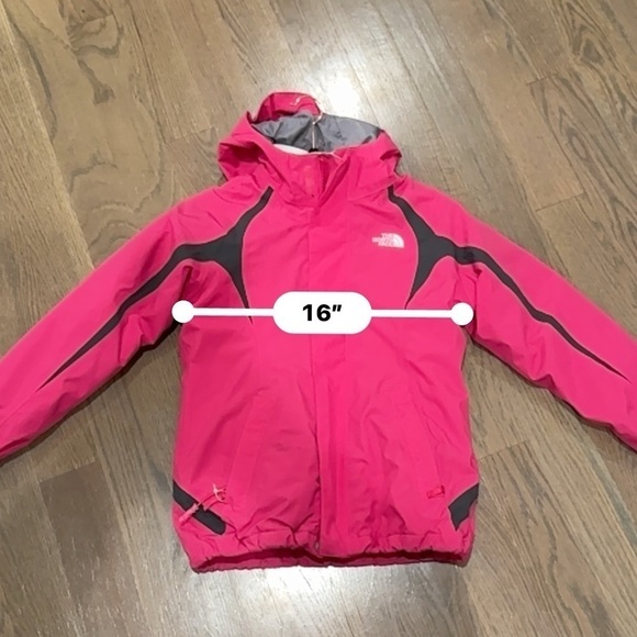 The North Face Hot Pink Girl Ski Jacket Medium snowboarding skiing C - Picture 5 of 8